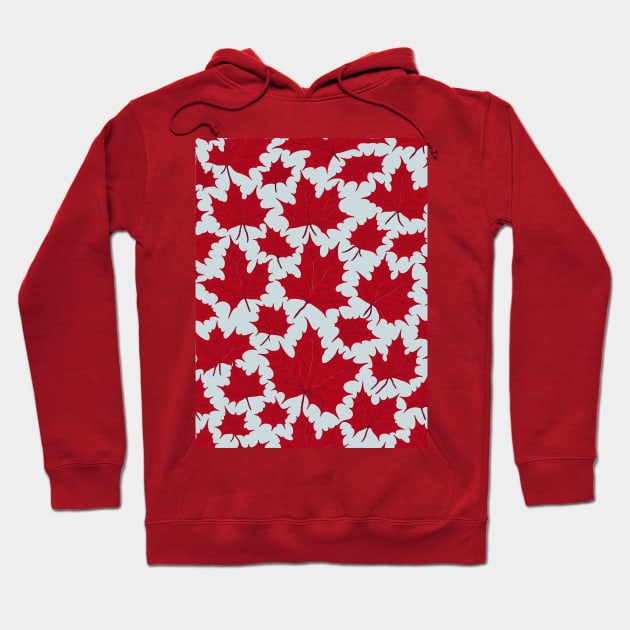 Maple leaves Pattern Hoodie by DewaJassin